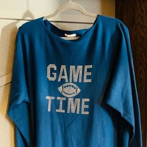 Vila Milano Game Time Rhinestone Sweater